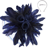 DERBY STATEMENT FASCINATOR WITH HEADBAND AND CLIP