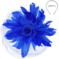 DERBY STATEMENT FASCINATOR WITH HEADBAND AND CLIP