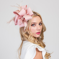 FEATHERED LOOPY BOW SINAMAY FASCINATOR