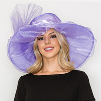 2-IN-1 FLORAL ORGANZA FASCINATOR HAT