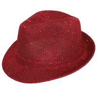 FASHION SEQUIN GLITTERING FEDORA HAT