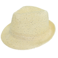 FASHION SEQUIN GLITTERING FEDORA HAT