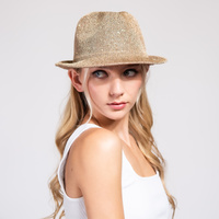 FASHION SEQUIN GLITTERING FEDORA HAT