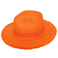 WESTERN PINCHED FRONT STYLE STRAW COWBOY HAT