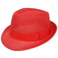 FASHION STRAW WOVEN PANAMA FEDORA HAT