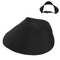 FASHION PAPER BRAID SUN VISOR HAT