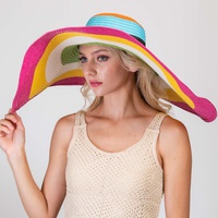 FLOPPY OVERSIZED WIDE BRIM PAPER BRAID SUN HAT