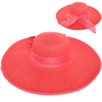 FLOPPY OVERSIZED WIDE BRIM STRAW SUN HAT