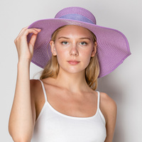 FLOPPY OVERSIZED WIDE BRIM STRAW SUN HAT