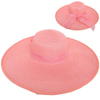 FLOPPY OVERSIZED WIDE BRIM STRAW SUN HAT