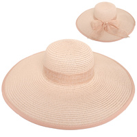 FLOPPY OVERSIZED WIDE BRIM STRAW SUN HAT