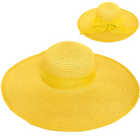 FLOPPY OVERSIZED WIDE BRIM STRAW SUN HAT