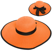 FLOPPY OVERSIZED WIDE BRIM STRAW SUN HAT