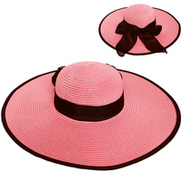 FLOPPY OVERSIZED WIDE BRIM STRAW SUN HAT