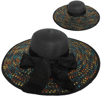 FLOPPY OVERSIZED WIDE BRIM STRAW SUN HAT