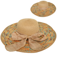 FLOPPY OVERSIZED WIDE BRIM STRAW SUN HAT