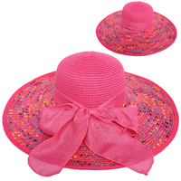 FLOPPY OVERSIZED WIDE BRIM STRAW SUN HAT