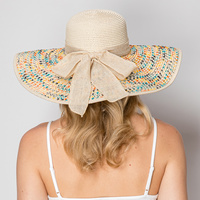 FLOPPY OVERSIZED WIDE BRIM STRAW SUN HAT