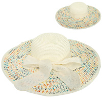 FLOPPY OVERSIZED WIDE BRIM STRAW SUN HAT