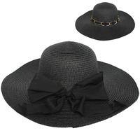 FLOPPY OVERSIZED WIDE BRIM STRAW SUN HAT