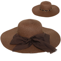 FLOPPY OVERSIZED WIDE BRIM STRAW SUN HAT