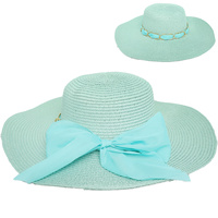 FLOPPY OVERSIZED WIDE BRIM STRAW SUN HAT