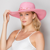 FLOPPY OVERSIZED WIDE BRIM STRAW SUN HAT