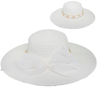 FLOPPY OVERSIZED WIDE BRIM STRAW SUN HAT