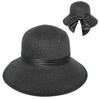 FASHION DOWN WIDE BRIM STRAW SUN HAT