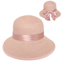 FASHION DOWN WIDE BRIM STRAW SUN HAT