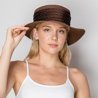 WESTERN WIDE BRIM STRAW WOVEN SUN HAT