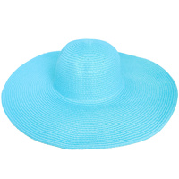 FLOPPY OVERSIZED WIDE BRIM STRAW SUN HAT