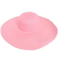 FLOPPY OVERSIZED WIDE BRIM STRAW SUN HAT