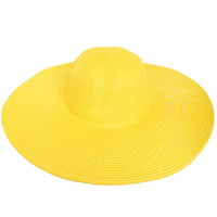 FLOPPY OVERSIZED WIDE BRIM STRAW SUN HAT