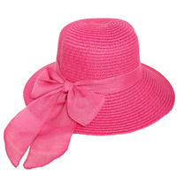 FASHION WIDE DOWN BRIM STRAW SUN HAT