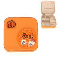 HALLOWEEN THEME BEAD EMBROIDERED JEWELRY BOX