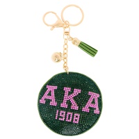 AFROCENTRIC SORORITY FRINGE JINGLE CHARM KEYCHAIN