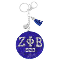 AFROCENTRIC SORORITY FRINGE JINGLE CHARM KEYCHAIN