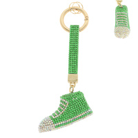 RHINESTONE EMBELLISHED HIGH TOP SHOE KEYCHAIN