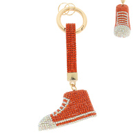 RHINESTONE EMBELLISHED HIGH TOP SHOE KEYCHAIN