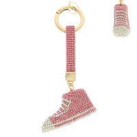 RHINESTONE EMBELLISHED HIGH TOP SHOE KEYCHAIN