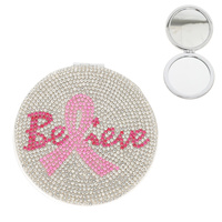 BREAST CANCER AWARENESS COMPACT MIRROR