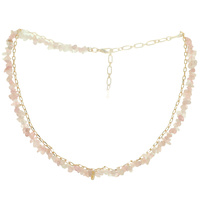 PASTEL GEMSTONE COLLAR NECKLACE