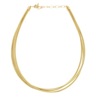 MULTI-STRAND SNAKE CHAIN NECKLACE