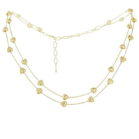 MULTI-STRAND STATION CHAIN NECKLACE