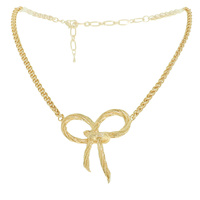 BOW KNOT PENDANT CHAIN NECKLACE