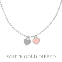 GOLD PLATED HEART PENDANT NECKLACE