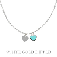 GOLD PLATED HEART PENDANT NECKLACE