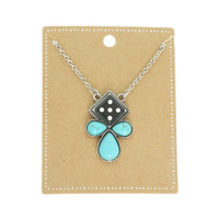 WESTERN TURQUOISE DICE CHAIN NECKLACE