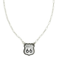 WESTERN ROUTE 66 PENDANT NECKLACE